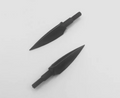 3-edge carbon steel broadhead arrowhead by ukarrowheads, 125 grain, sharp pointed design for hunting or archery use.