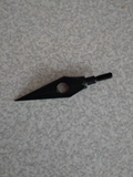 Vented cut-out carbon steel broadhead arrowhead, 155 grain, 61mm length, designed for hunting and archery by ukarrowheads.