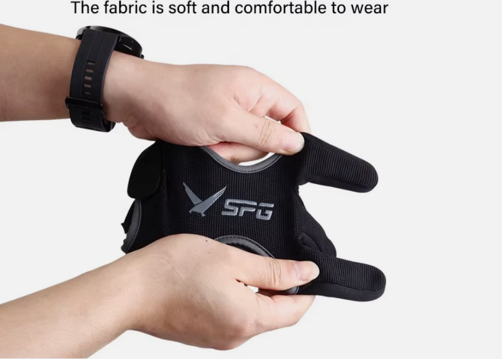 3 Finger Archery Glove | Acrylic Fabric Hand Guard for Recurve & Traditional Bows | UK