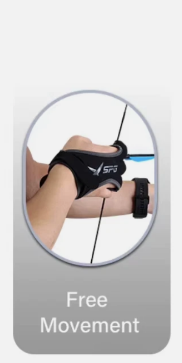 3 Finger Archery Glove | Acrylic Fabric Hand Guard for Recurve & Traditional Bows | UK